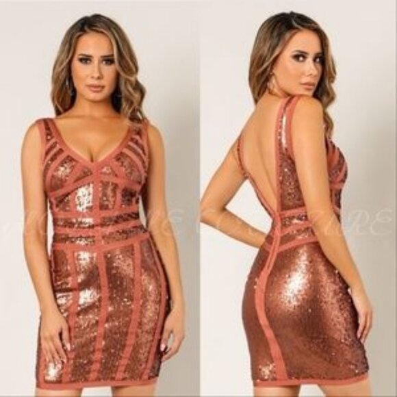 Dresses & Skirts - Sequin Bandage Mini Dress